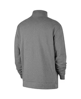 Nike Men's Heather Gray Indiana Fever React Club Half-Zip Pullover Sweatshirt