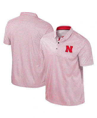 Colosseum Men's Scarlet Nebraska Huskers Big Tall Marty Rival Polo Shirt