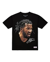 Mitchell & Ness Men's and Women's Jalen Brunson Black Nba Real Big Face Player T-Shirt