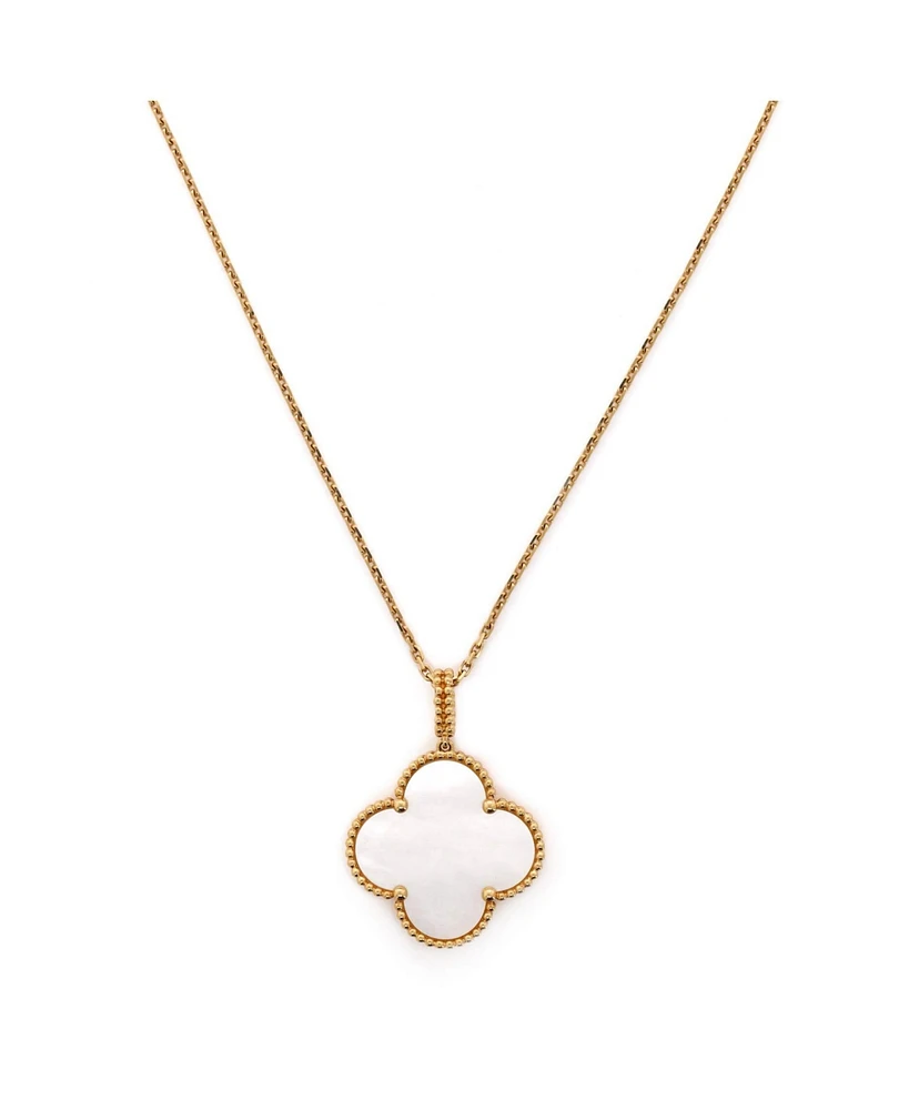 Pre-Owned Van Cleef & Arpels Magic Alhambra Long Necklace 18K Gold and Mother of Pearl