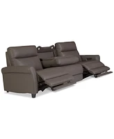 Thandler 3-Pc. Leather Sofa with 2 Power Recliners and 1 Drop Down Table, Exclusively at Macy's