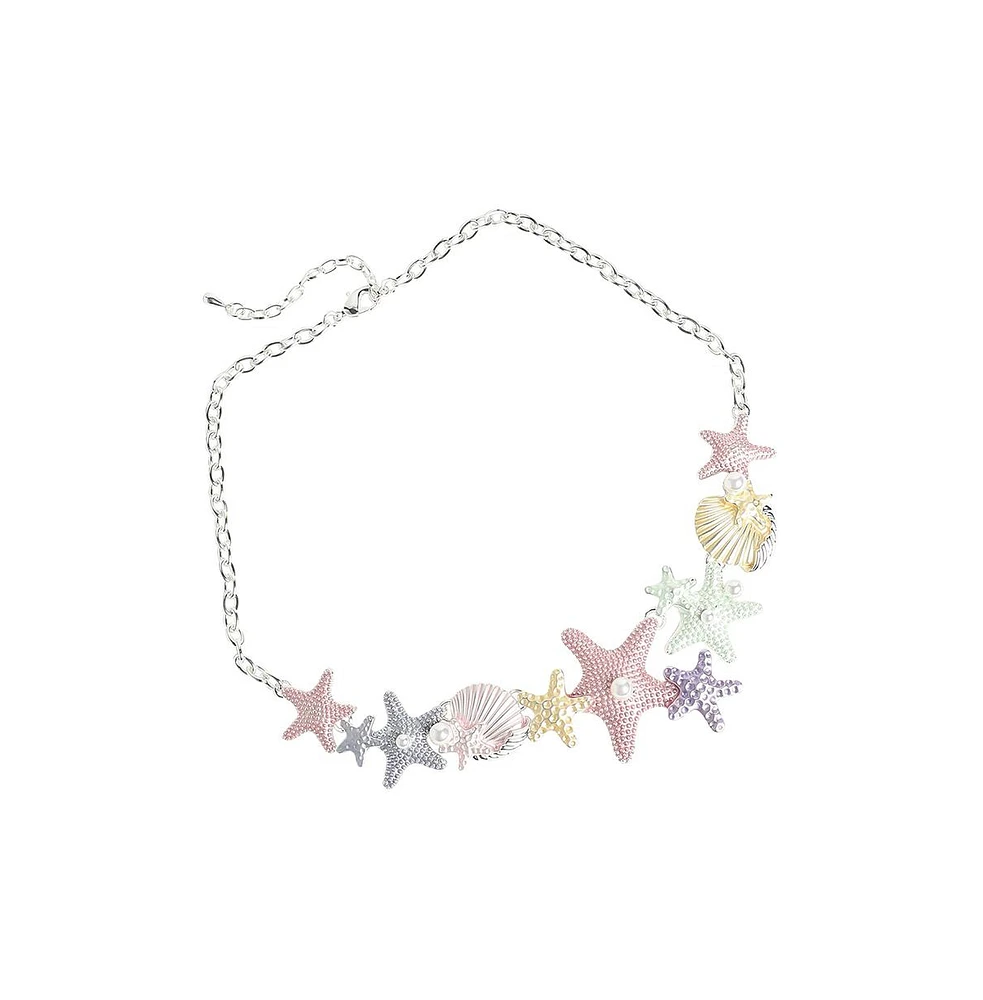 Sohi Metallic Starfish Necklace
