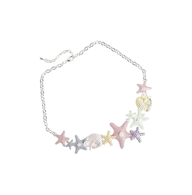 Sohi Metallic Starfish Necklace