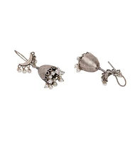 Sohi Oxidised Crescent Drop Earrings