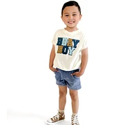 Sweet Wink Big Boys Birthday Patch Short Sleeve T-Shirt
