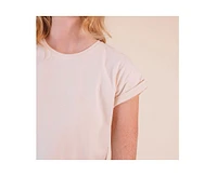 Poplinen Women's Jane Cuffed Hemp Tee