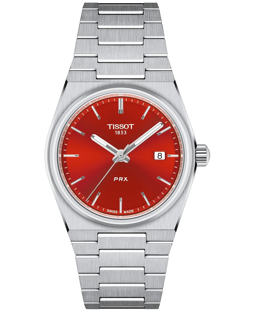 Tissot Women's Swiss Prx Quartz Stainless Steel Bracelet Watch 35mm