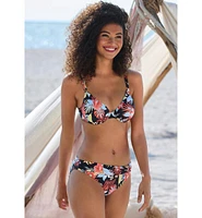 Lascana Women's Tropical Print Fold Over Bikini Swimsuit Bottom