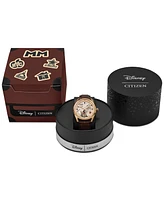 Citizen Eco-Drive Men's Disney Mickey Mouse Brown Leather Strap Watch 42mm