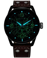 Citizen Eco-Drive Men's Star Wars X-Wing & Tie Fighter Brown Leather Strap Watch 45mm