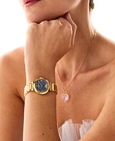 Citizen Eco-Drive Women's Princess Cinderella Diamond Accent Gold-Tone Stainless Steel Bracelet Watch 30mm Limited Edition Box Set