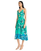 Donna Morgan Women's Sleeveless V-Neck Dress