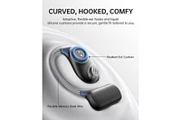 Baseus Open Earbuds True Wireless Bluetooth 5.4 Ear Headphones Sport Earphones,IPX4 Sweatproof,60H Battery Life,Hi-Res Ldac Audio MF1 Whi