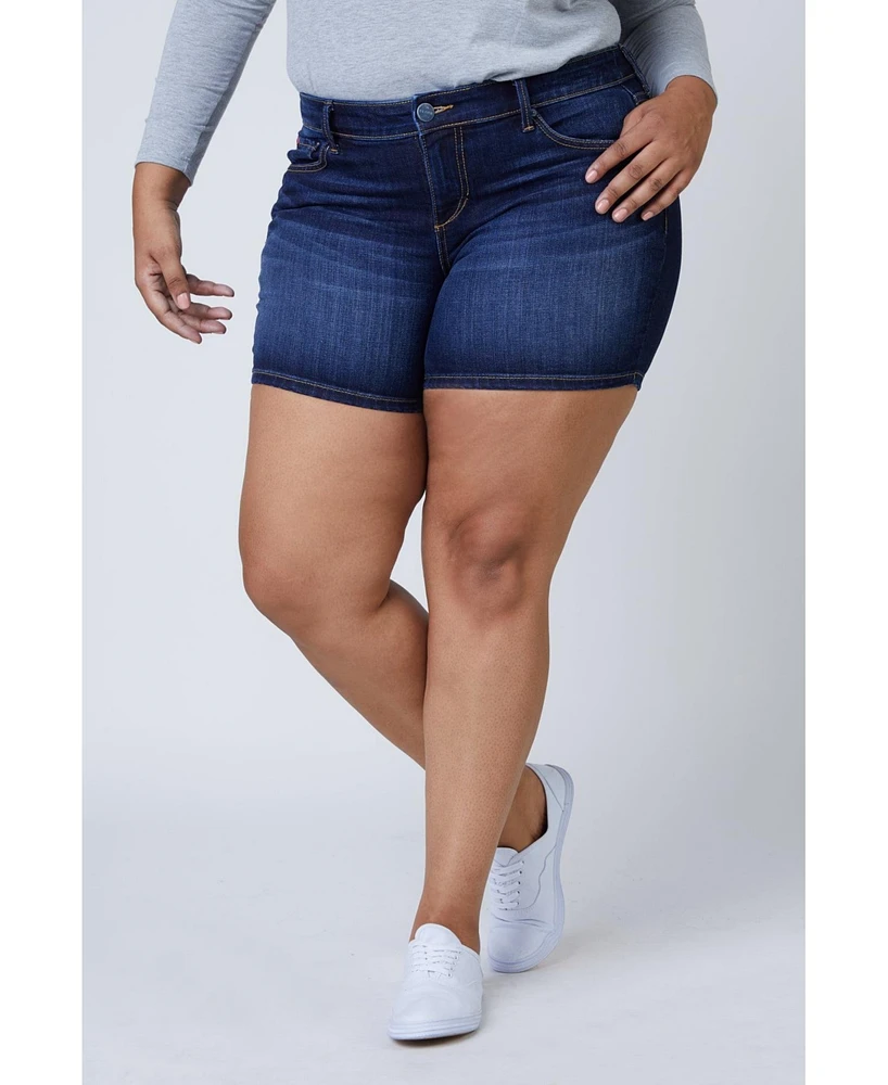Slink Jeans Plus Denim Shorts 5.5" inseam