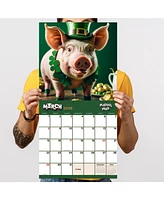2026 Playful Pigs Wall Calendar