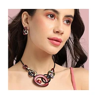 Sohi Textured Stone Jewellery Set
