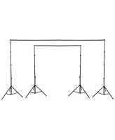 8.5x10Ft Photography Background Backdrop Stand Kit Adjustable Crossbar 6 Packs