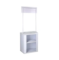 Portable Promotion Counter Table Foldable Booth Kiosk Trade Show Display 2 Pack