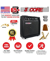 5 Core Guitar Amp 20W Electric Portable Mini Amplifier w Built in 6.5" Speaker Aux Headphone Jack