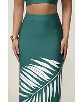 Jluxlabel Women's Palm Print Fantasy Skirt Set
