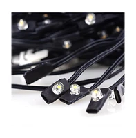 Led Solar String Light Cool White Fit for -Rib 8ft 9ft Wooden Outdoor Patio Umbrella