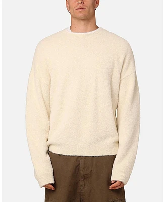 Xxiii Men's Crew Neck Fluffy Sweater