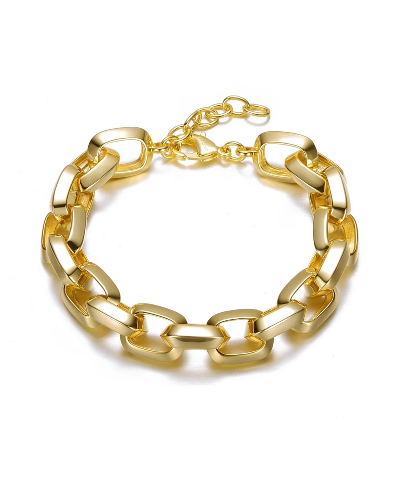 14K Gold Plated Chain Link Bracelet