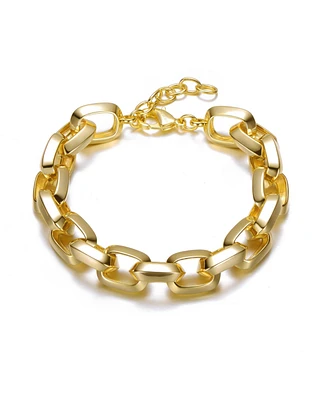14K Gold Plated Chain Link Bracelet