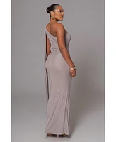 Jluxlabel Women's Kianna Drape Maxi Dress