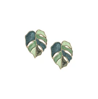 Sohi Leaf Stud Earrings