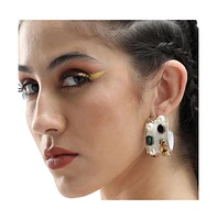 Sohi Abstract Contemporary Hoop Earring