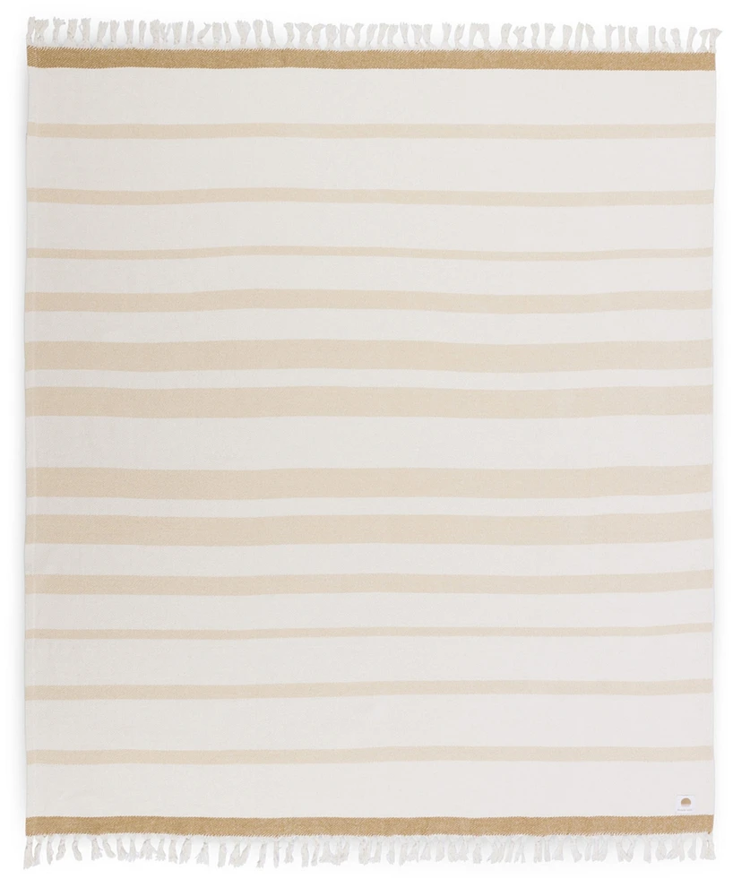 Beach State Oceanside Washable Cotton Blanket, 66" x 80"