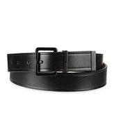 Calvin Klein Men's Metal Finishes Leather Dress Belt