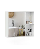 Bathroom Medicine Cabinet with Single Mirror Door