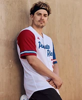 adidas Men's Puerto Rico Colorblocked Baseball Shirt
