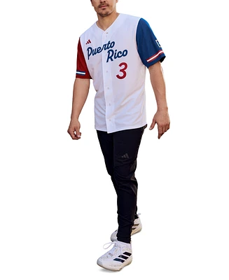 adidas Men's Puerto Rico Colorblocked Baseball Shirt