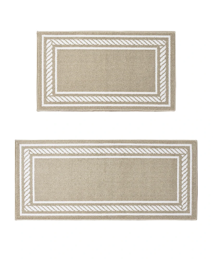 Nautica Rope Border Tufted 2-Pc. Runner Rug Set