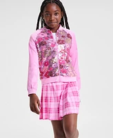 Epic Threads Little & Big Girls Sequined Bomber Jacket, Exclusively at Macy's