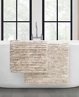 French Connection Space Dye Chunky Chenille 2-Pc. Bath Rug Set