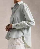 Polo Ralph Lauren Women's Cropped Boxy Chambray Shirt