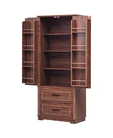 Farmhouse Pantry Cabinet - 71" Tall