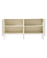 Curved Door Sideboard - Elegant Storage for Living Spaces
