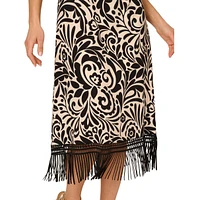 Adrianna Women's Sleeveless Halter Midi Dress