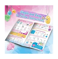 Livevie Crystal Growing Jewelry Kit, Create 6 Jewelry Pieces for Kids