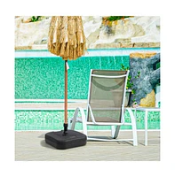 Fillable Patio Umbrella Base with Handle Fit 1.5 Inch Umbrella Poles