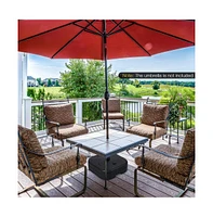 Patio Fillable Umbrella Base Fit 1.5 Inch Umbrella Poles for Yard Poolside