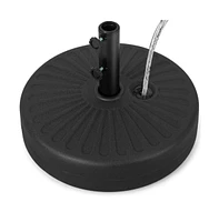 19.5 Inch Fillable Round Umbrella Base Stand for Yard Garden Poolside