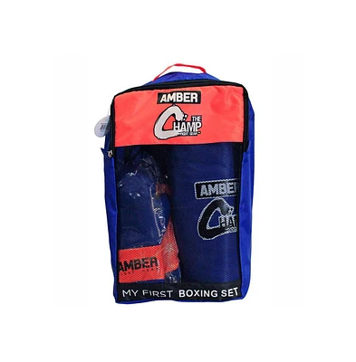 Amber Fight Gear Mini Boxing Toy Set Junior for 3 to 7yr olds Set Includes