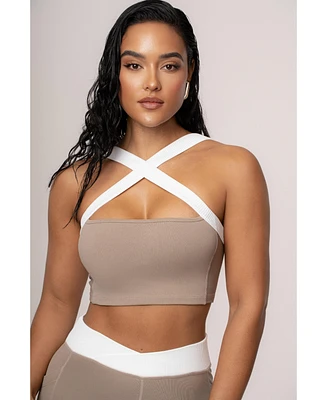 Jluxlabel Women's Ultimate Ribbed Halter Top