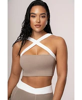Jluxlabel Women's Ultimate Ribbed Halter Top